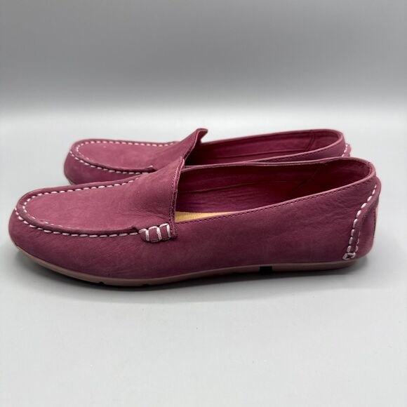 Sperry Bay View Slip On Leather Womens Pink Flat Casual Size 6.5 - Picture 5 of 10
